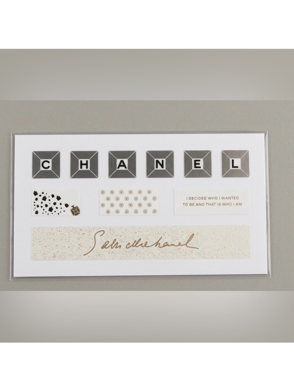 Chanel VIP Gift Keyboard Sticker Set Rare Collectible